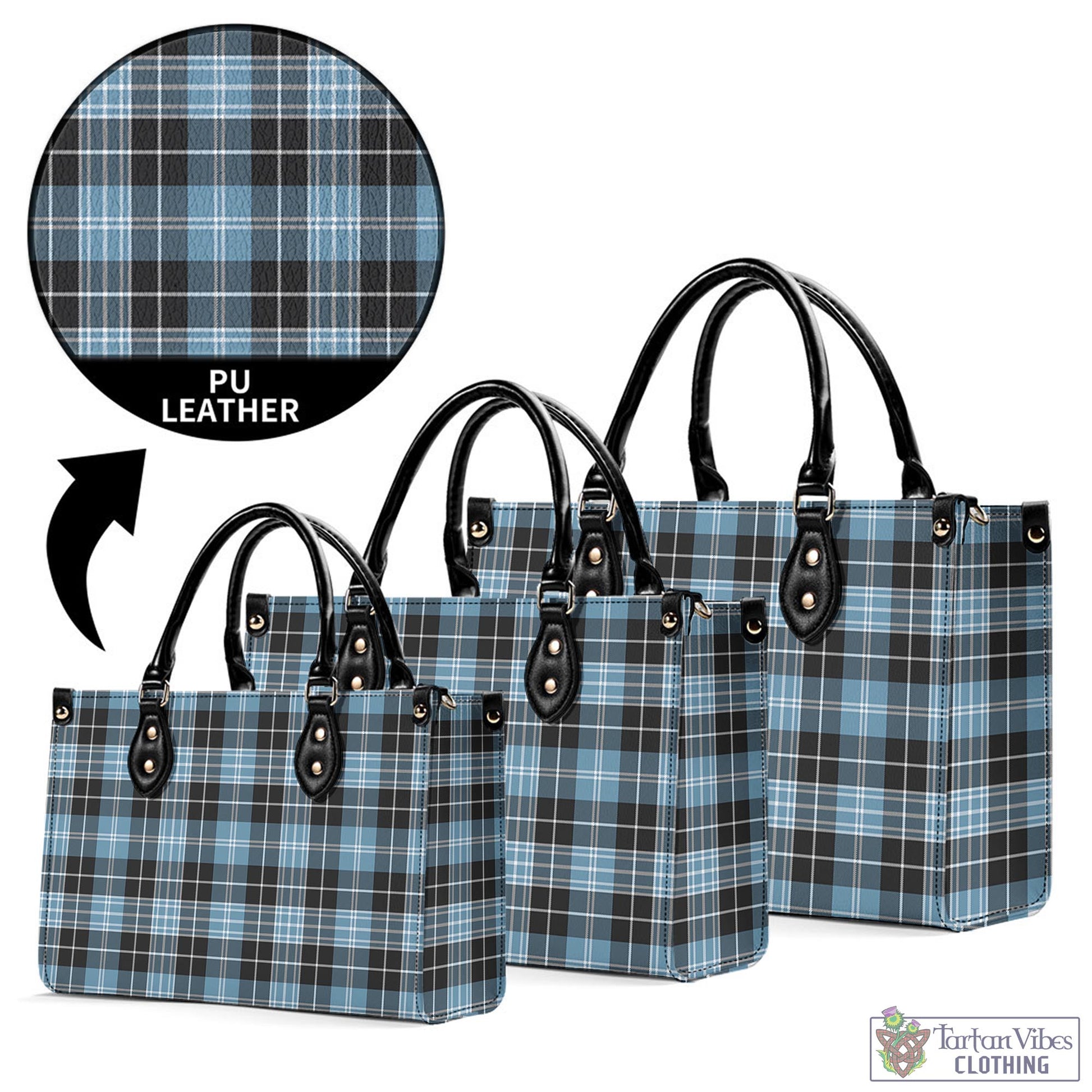 Tartan Vibes Clothing Clark Ancient Tartan Luxury Leather Handbags