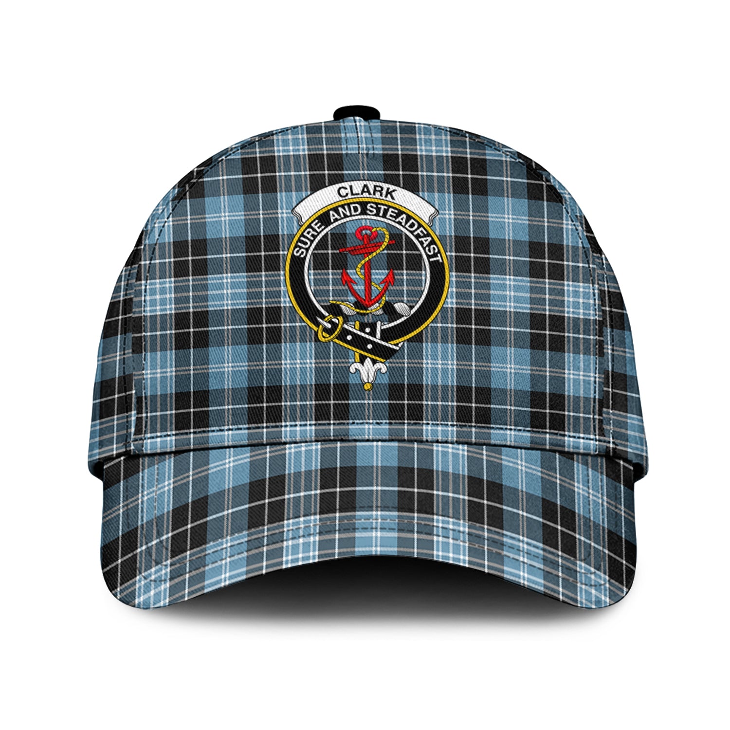 Clark Ancient Tartan Classic Cap with Family Crest Classic Cap Universal Fit - Tartan Vibes Clothing