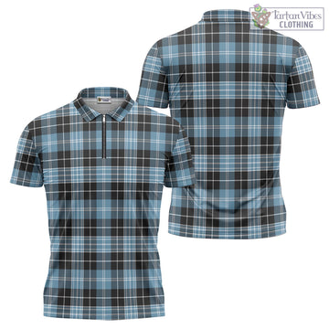 Clark Ancient Tartan Zipper Polo Shirt