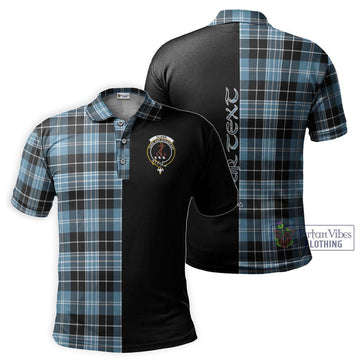 Clark Ancient Tartan Polo Shirt with Family Crest and Half Of Me Style