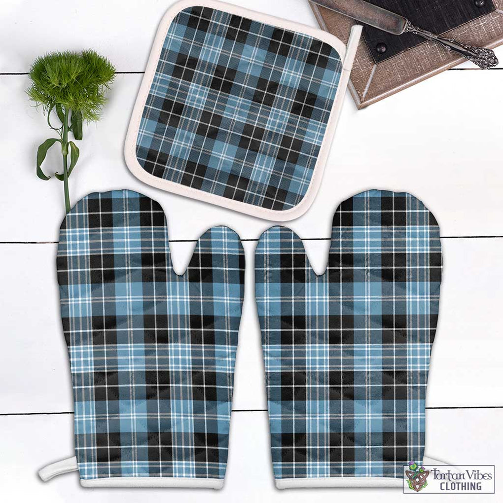 Clark Ancient Tartan Combo Oven Mitt & Pot-Holder Combo 1 Oven Mitt & 1 Pot-Holder White - Tartan Vibes Clothing