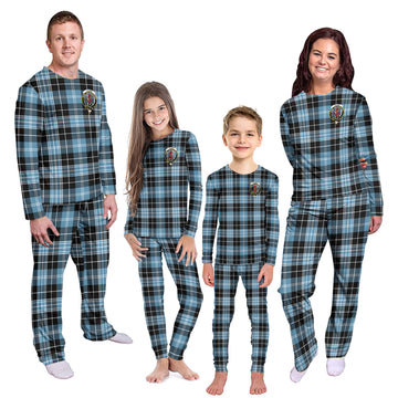 Clark Ancient Tartan Pajamas Family Set with Family Crest