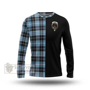 Clark Ancient Tartan Long Sleeve T-Shirt with Family Crest and Half Of Me Style