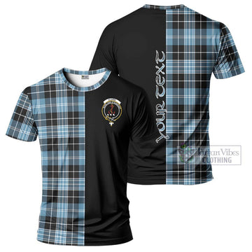 Clark Ancient Tartan T-Shirt with Family Crest and Half Of Me Style