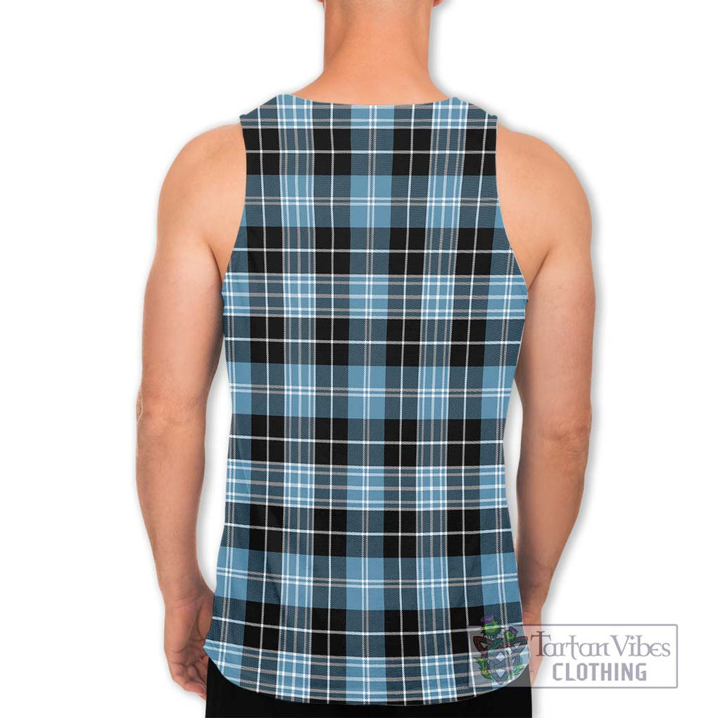 Clark Ancient Tartan Men's Tank Top with Family Crest DNA In Me Style - Tartanvibesclothing Shop