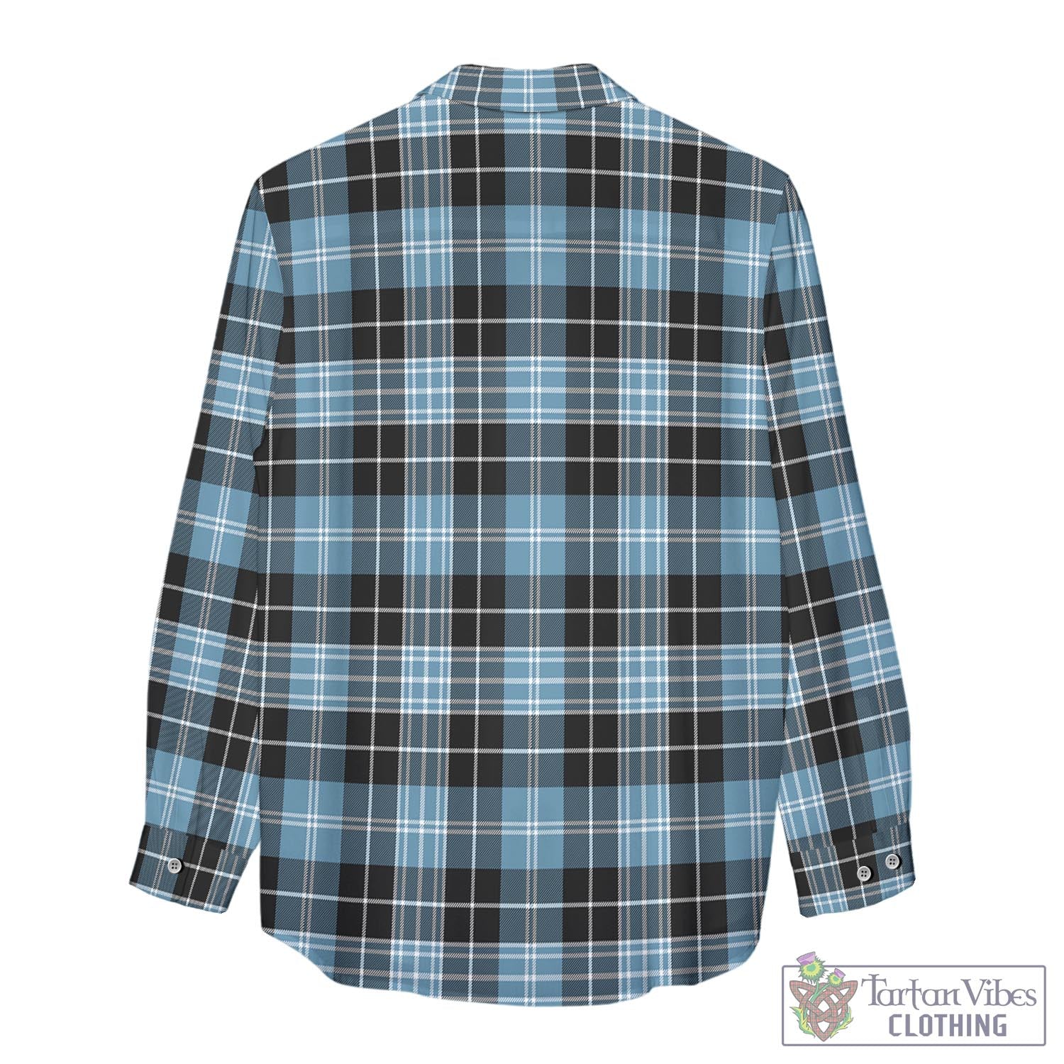 Tartan Vibes Clothing Clark Ancient Tartan Womens Casual Shirt with Family Crest