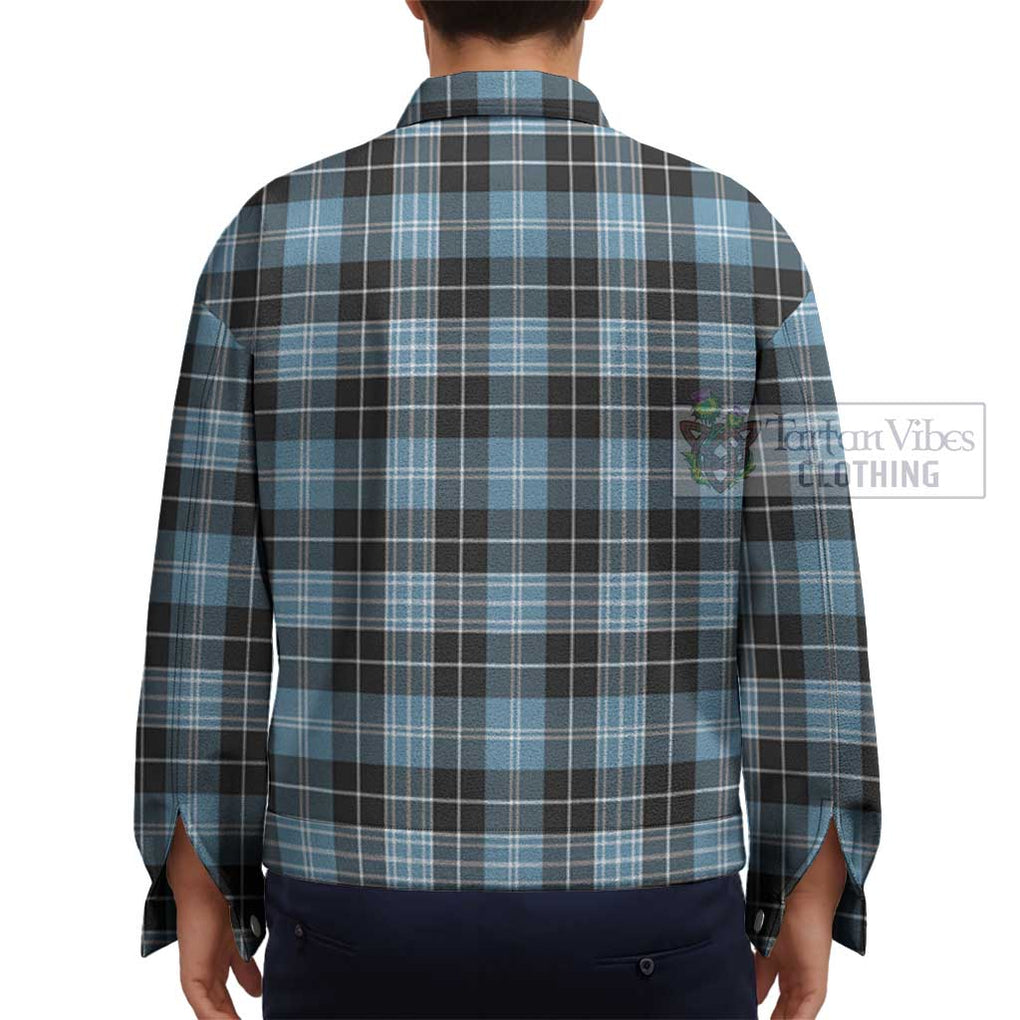 Clark Ancient Tartan Unisex Lapel Cotton Jacket - Tartan Vibes Clothing