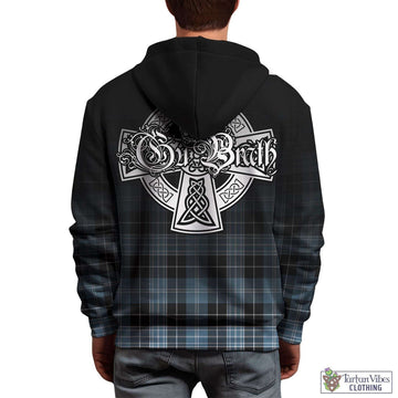 Clark Ancient Tartan Hoodie Featuring Alba Gu Brath Family Crest Celtic Inspired