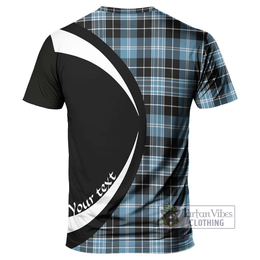 Tartan Vibes Clothing Clark Ancient Tartan T-Shirt with Family Crest Circle Style