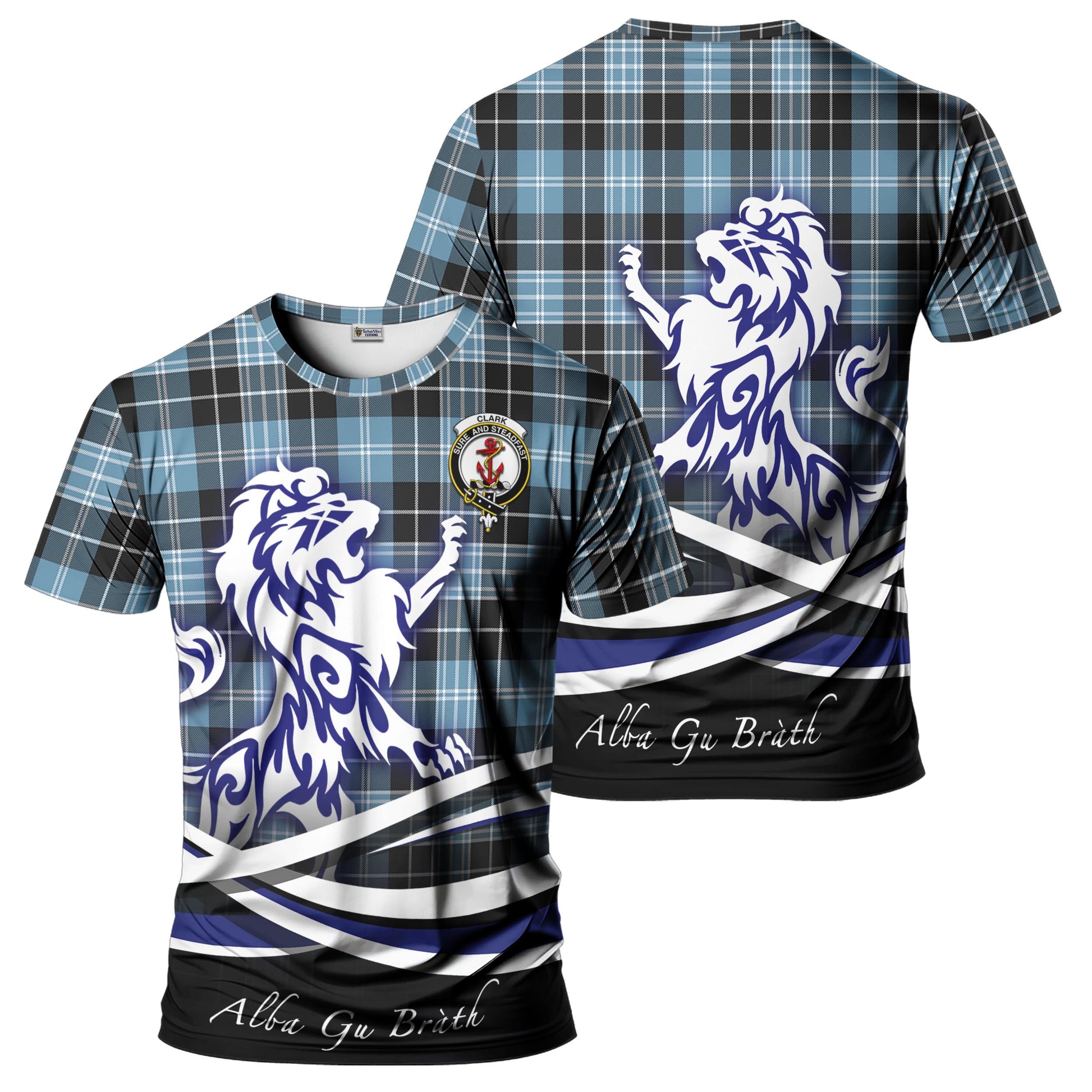 clark-ancient-tartan-t-shirt-with-alba-gu-brath-regal-lion-emblem