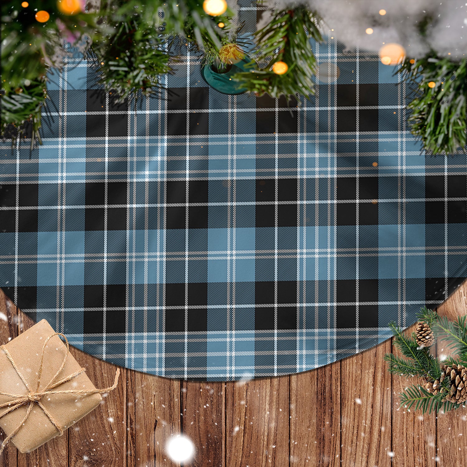 Clark Ancient Tartan Christmas Tree Skirt - Tartanvibesclothing