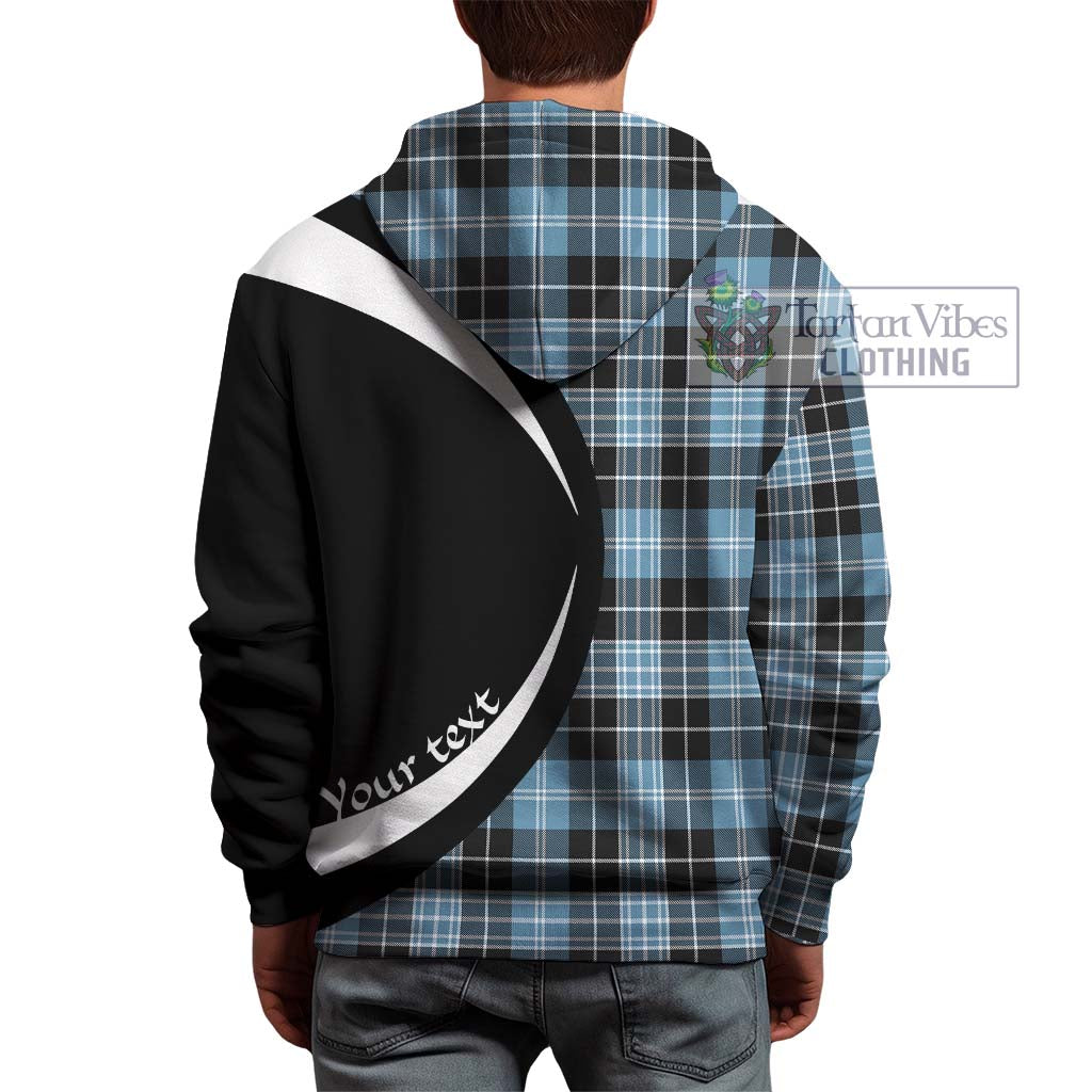 Tartan Vibes Clothing Clark Ancient Tartan Hoodie with Family Crest Circle Style