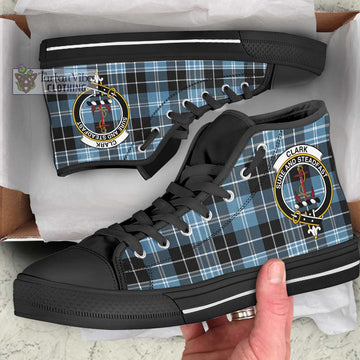 Clark Ancient Tartan High Top Shoes with Family Crest