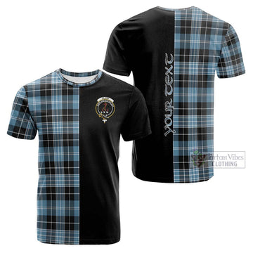 Clark Ancient Tartan Cotton T-shirt with Family Crest and Half Of Me Style