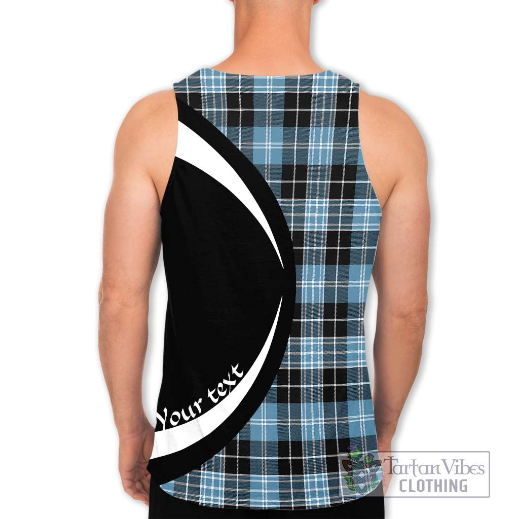 Clark Ancient Tartan Men's Tank Top with Family Crest Circle Style - Tartan Vibes Clothing