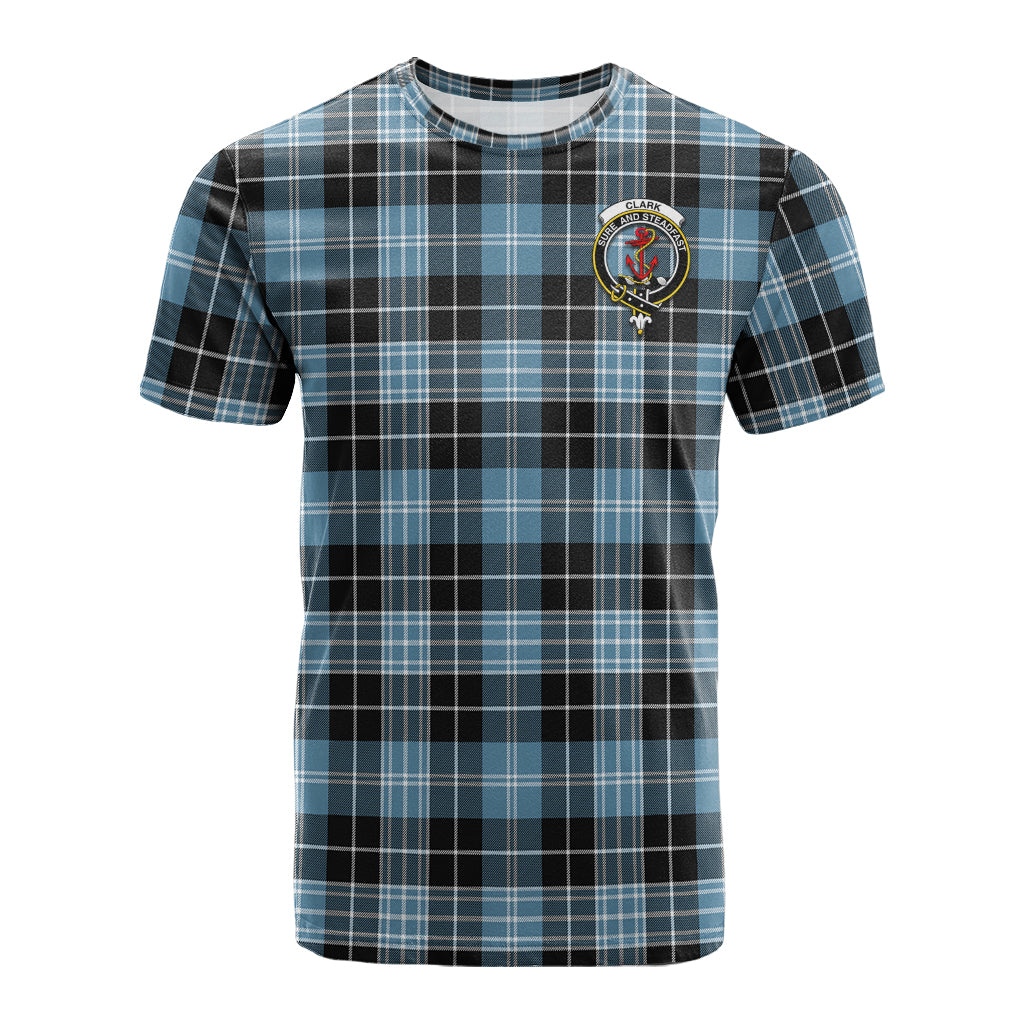 Clark Ancient Tartan T-Shirt with Family Crest - Tartan Vibes Clothing