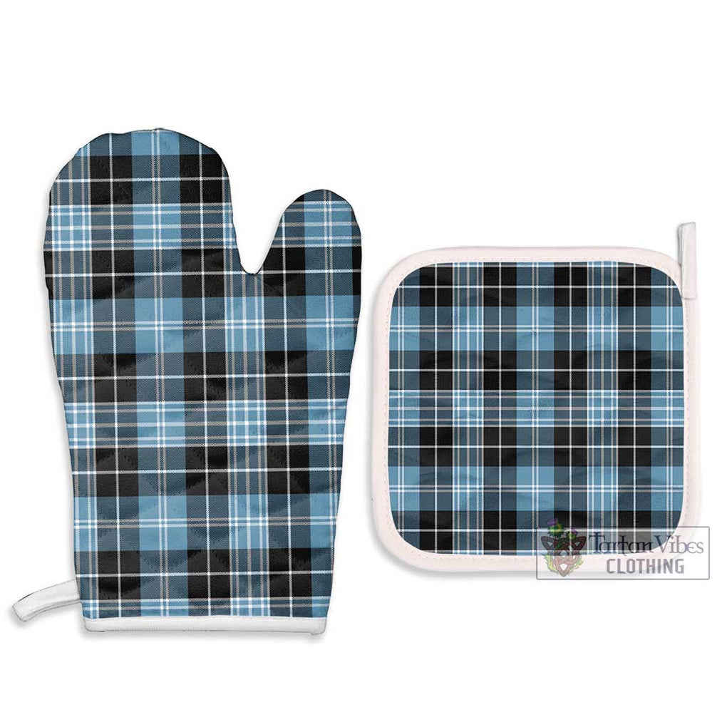 Clark Ancient Tartan Combo Oven Mitt & Pot-Holder Combo 1 Oven Mitt & 2 Pot-Holder White - Tartan Vibes Clothing