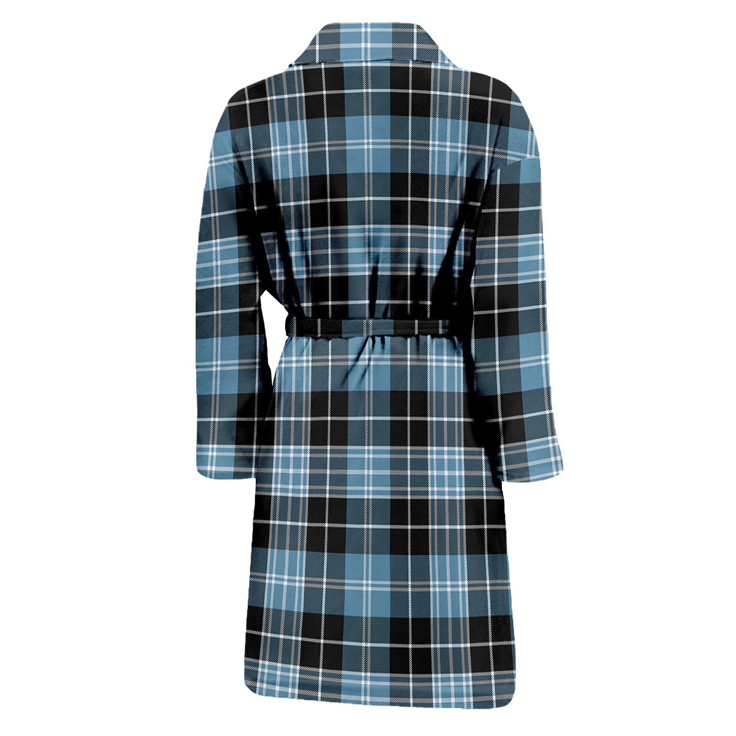 Clark Ancient Tartan Bathrobe with Family Crest - Tartan Vibes Clothing