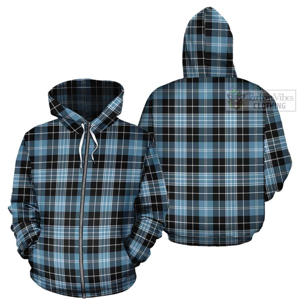 Clark Ancient Tartan Cotton Hoodie Zip Hoodie - Tartan Vibes Clothing