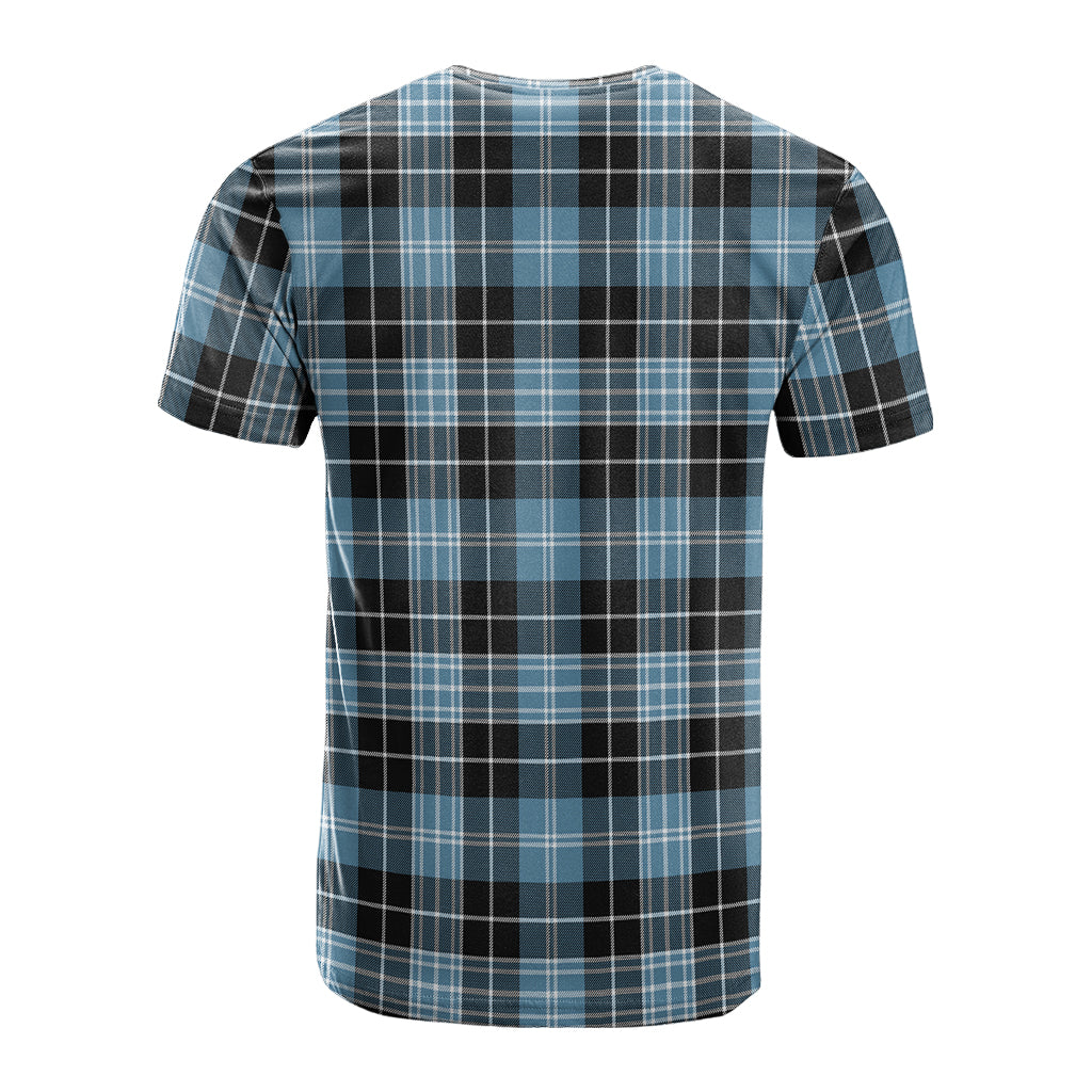 Clark Ancient Tartan T-Shirt with Family Crest - Tartan Vibes Clothing