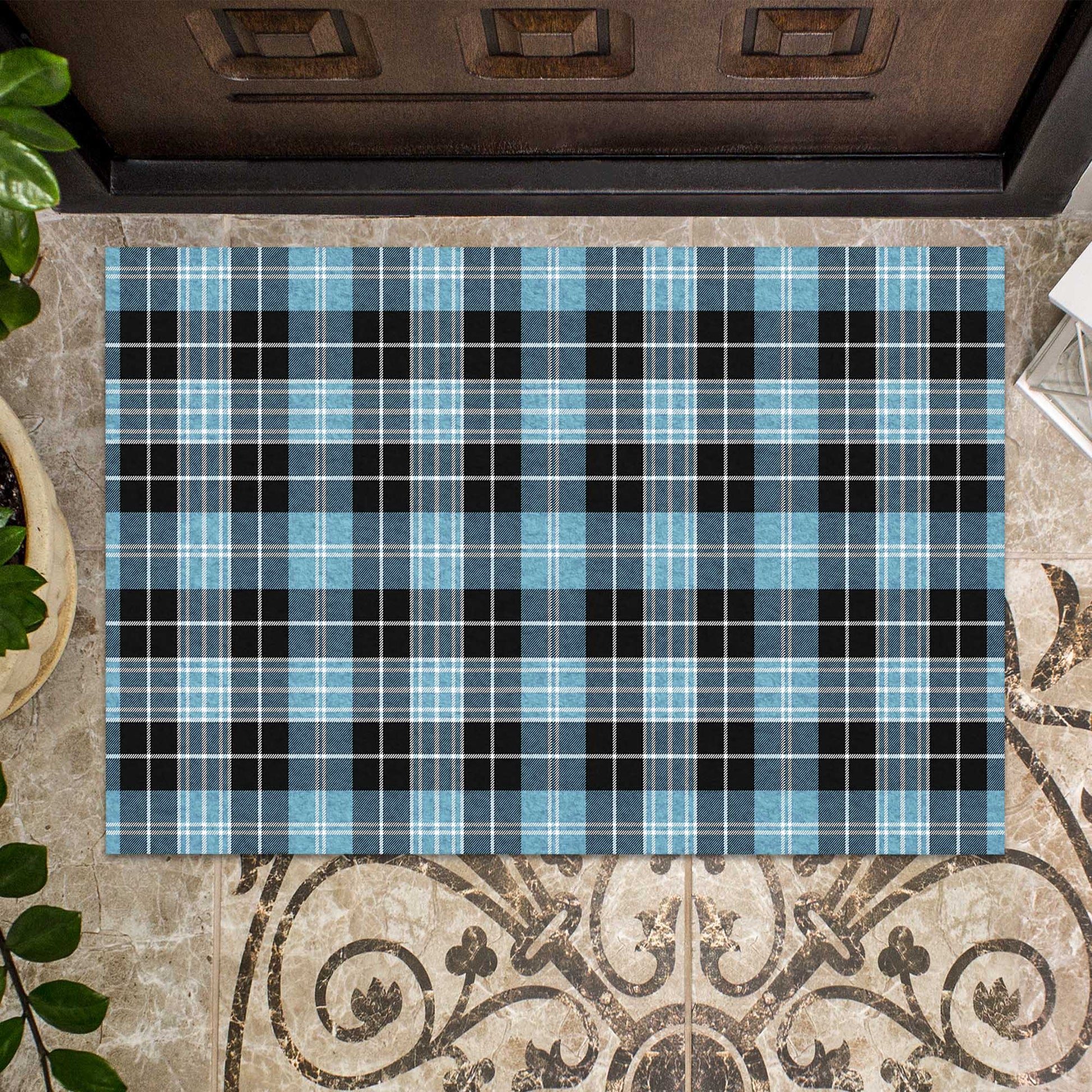 Clark Ancient Tartan Door Mat - Tartanvibesclothing