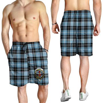 Clark Ancient Tartan Mens Shorts with Family Crest