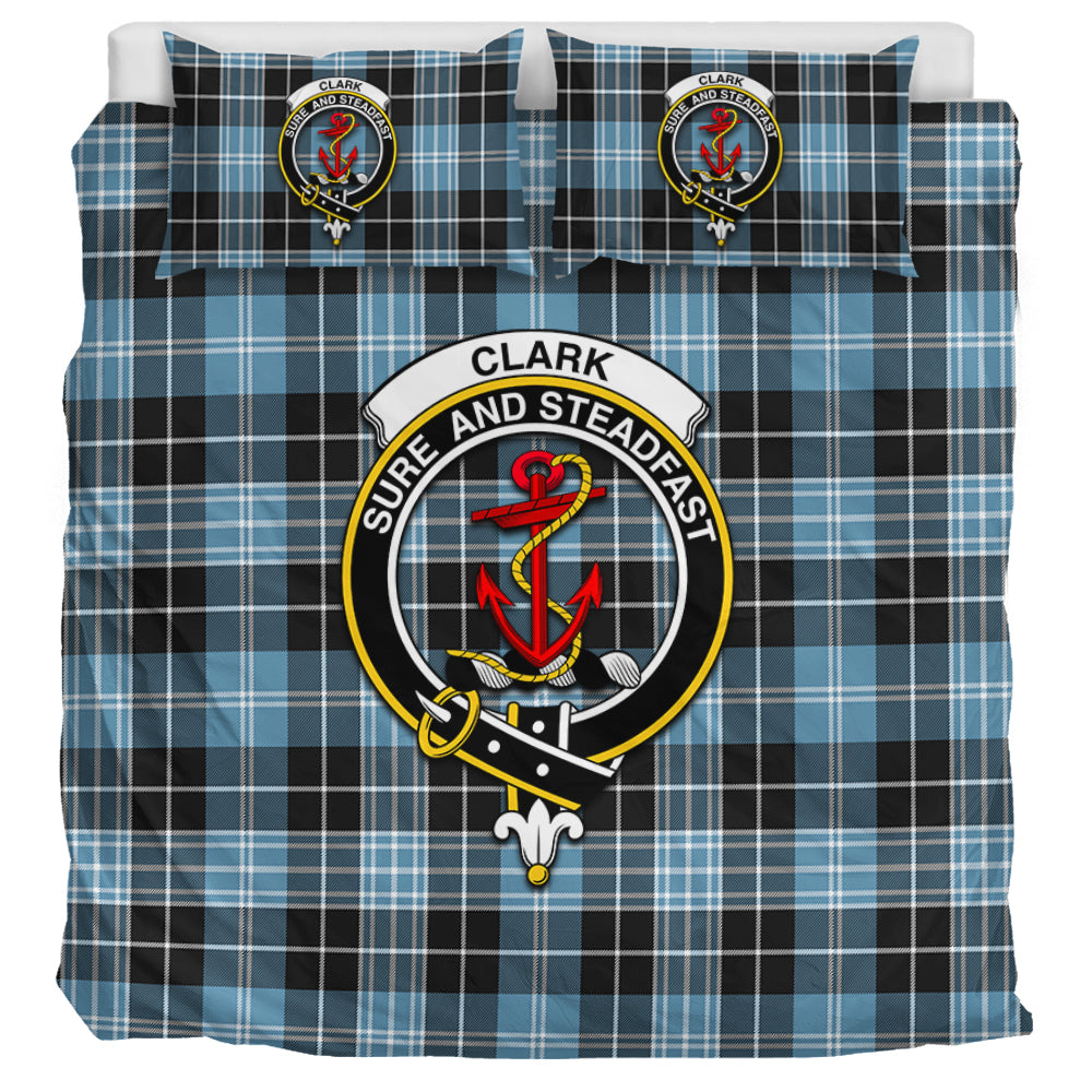 clark-ancient-tartan-bedding-set-with-family-crest