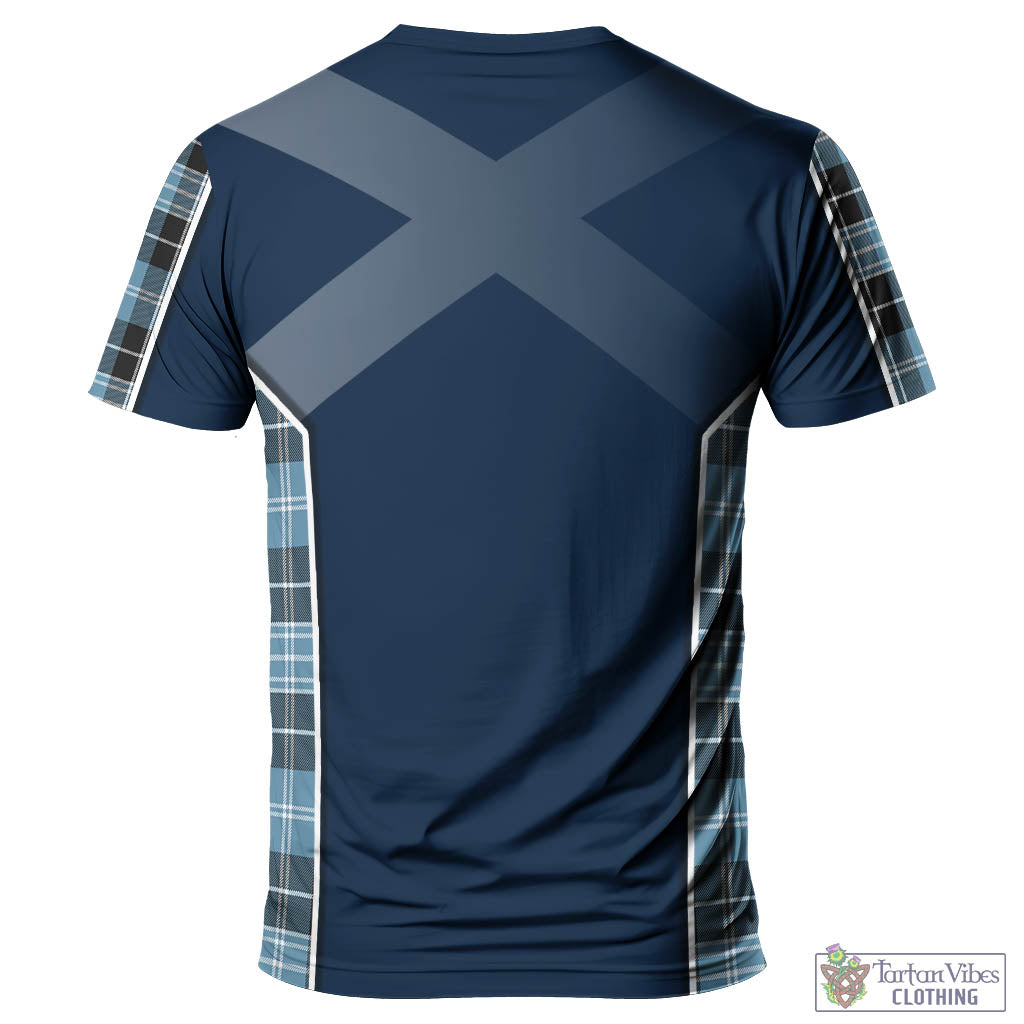 Tartan Vibes Clothing Clark Ancient Tartan T-Shirt with Family Crest and Scottish Thistle Vibes Sport Style