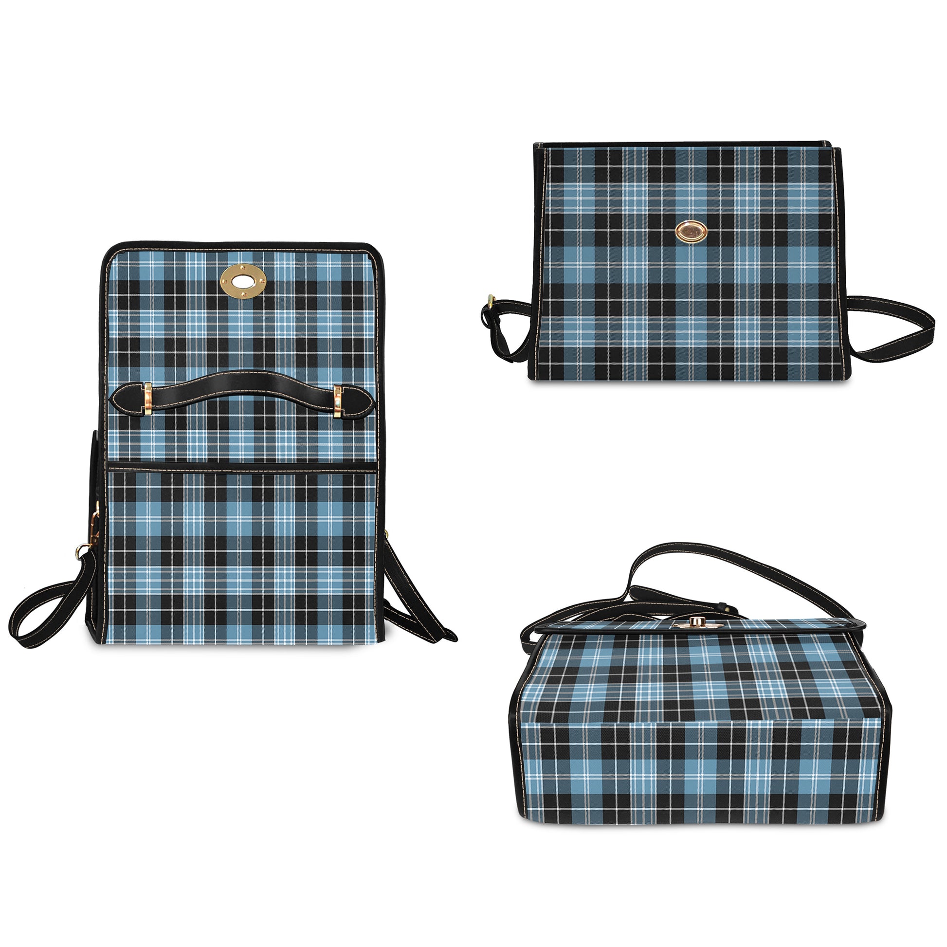 clark-ancient-tartan-leather-strap-waterproof-canvas-bag