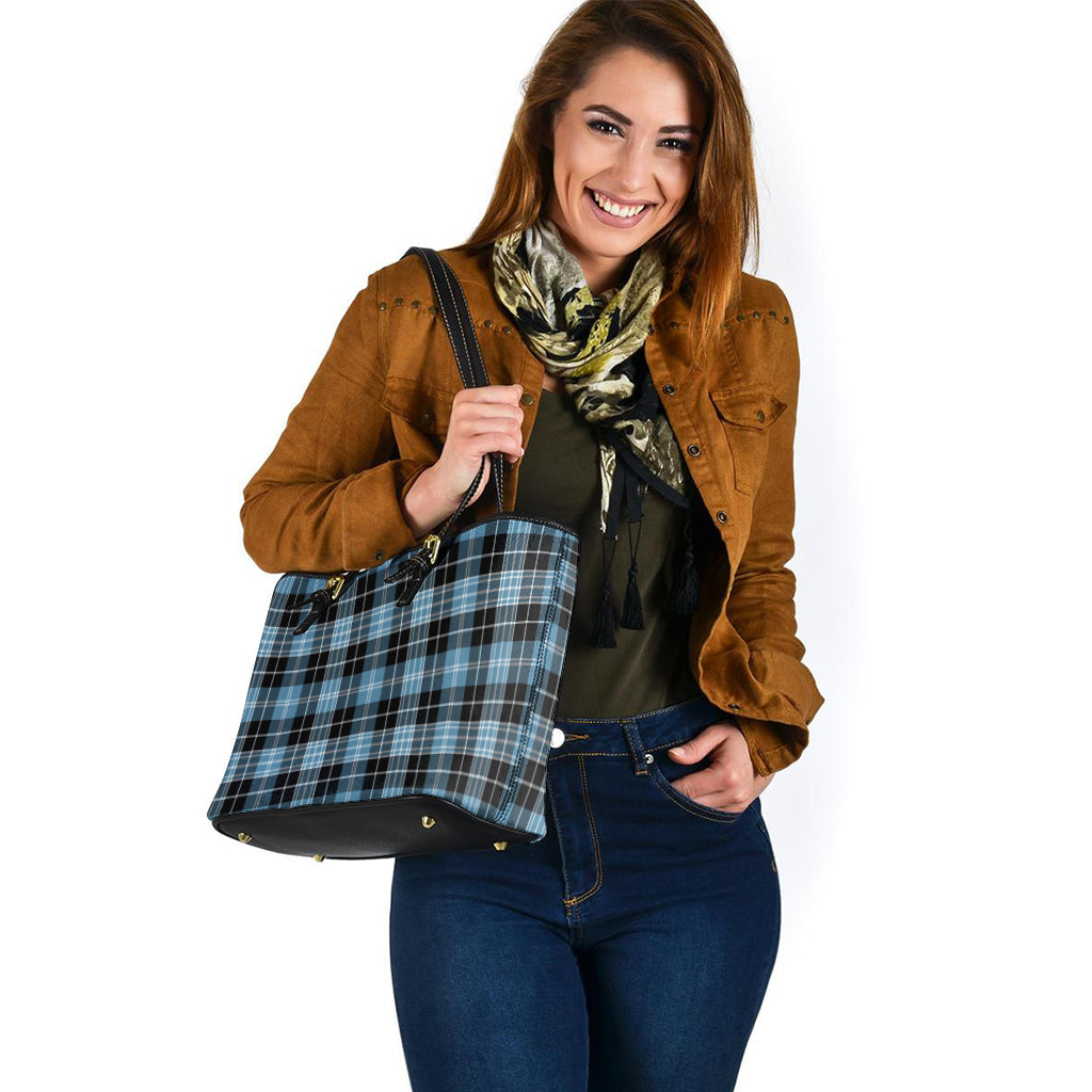 clark-ancient-tartan-leather-tote-bag