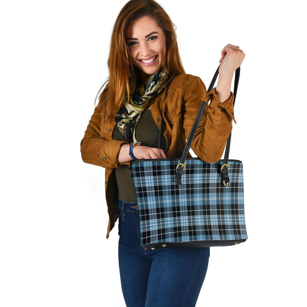 clark-ancient-tartan-leather-tote-bag