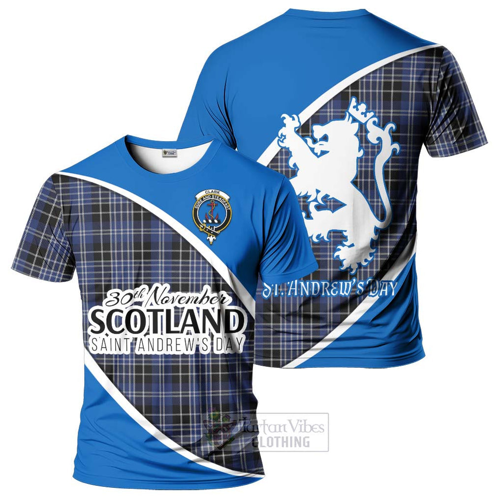 Tartan Vibes Clothing Clark (Clarke) Family Crest Tartan T-Shirt Celebrate Saint Andrew's Day in Style