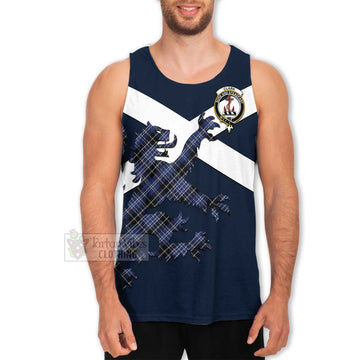 Clark (Clarke) Tartan Lion Rampant Men's Tank Top  Proudly Display Your Heritage with Alba Gu Brath and Clan Name