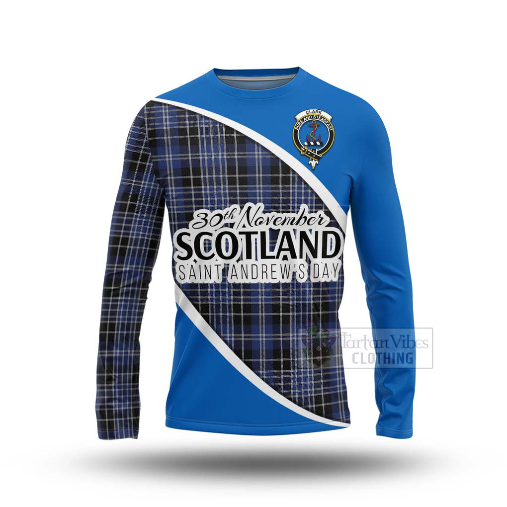 Tartan Vibes Clothing Clark (Clarke) Family Crest Tartan Long Sleeve T-Shirt Celebrate Saint Andrew's Day in Style