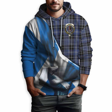 Clark (Clarke) Tartan Hoodie with Family Crest Scotland Patriotic Style