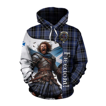 Clark (Clarke) Crest Tartan Cotton Hoodie Inspired by the Freedom of Scottish Warrior