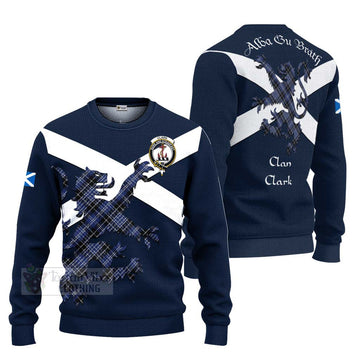 Clark (Clarke) Tartan Lion Rampant Ugly Sweater Proudly Display Your Heritage with Alba Gu Brath and Clan Name