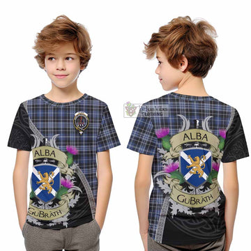 Clark (Clarke) Tartan Family Crest Kid T-Shirt Lion Rampant Royal Thistle Shield Celtic Inspired - Tartan Vibes Clothing