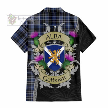 Clark (Clarke) Tartan Family Crest Hawaiian Shirt Lion Rampant Royal Thistle Shield Celtic Inspired - Tartan Vibes Clothing