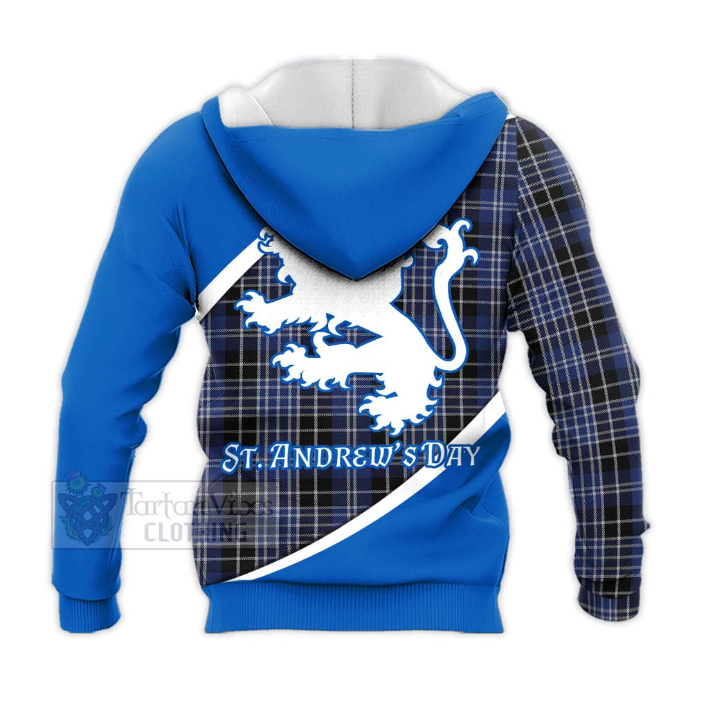 Tartan Vibes Clothing Clark (Clarke) Family Crest Tartan Knitted Hoodie Celebrate Saint Andrew's Day in Style