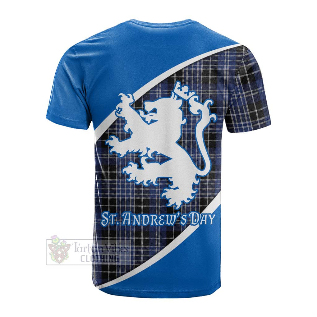 Tartan Vibes Clothing Clark (Clarke) Family Crest Tartan Cotton T-shirt Celebrate Saint Andrew's Day in Style