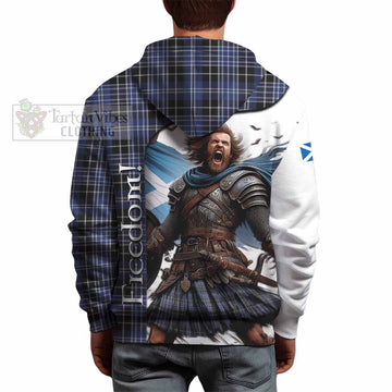 Clark (Clarke) Crest Tartan Hoodie Inspired by the Freedom of Scottish Warrior