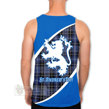 Clark (Clarke) Family Crest Tartan Men's Tank Top Celebrate Saint Andrew's Day in Style