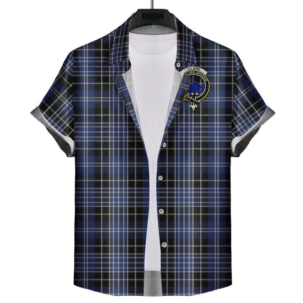 clark-lion-tartan-short-sleeve-button-down-shirt-with-family-crest