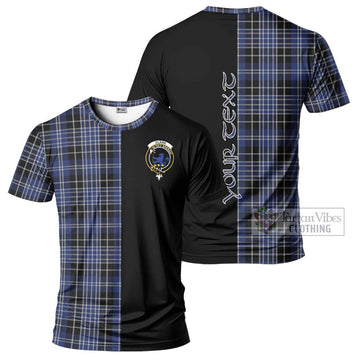 Clark (Lion) Tartan T-Shirt with Family Crest and Half Of Me Style