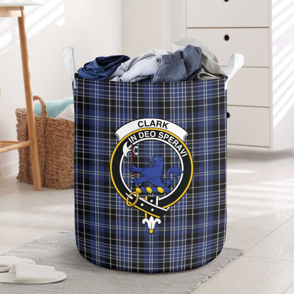 Clark (Lion) Tartan Laundry Basket with Family Crest One Size - Tartanvibesclothing Shop