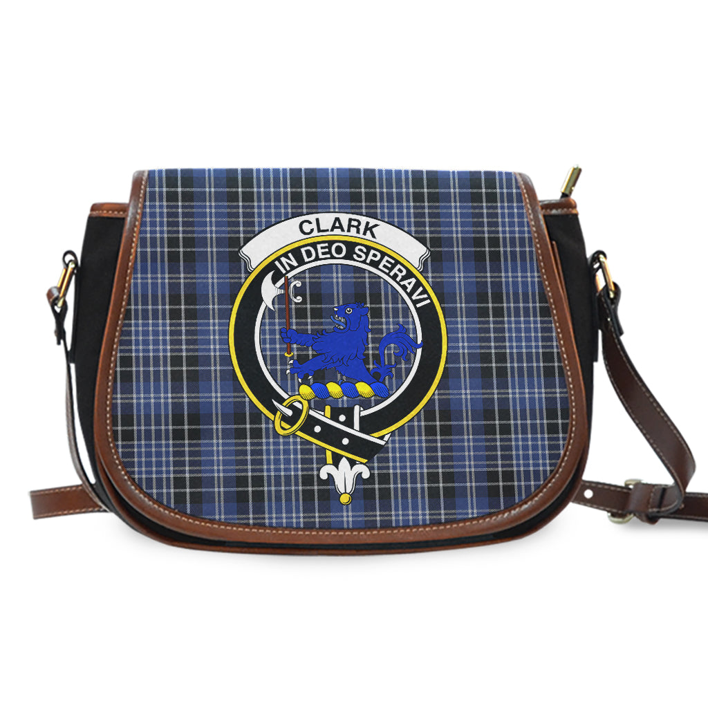 Clark (Lion) Tartan Saddle Bag with Family Crest - Tartan Vibes Clothing