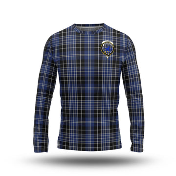 Clark (Lion) Tartan Long Sleeve T-Shirt with Family Crest