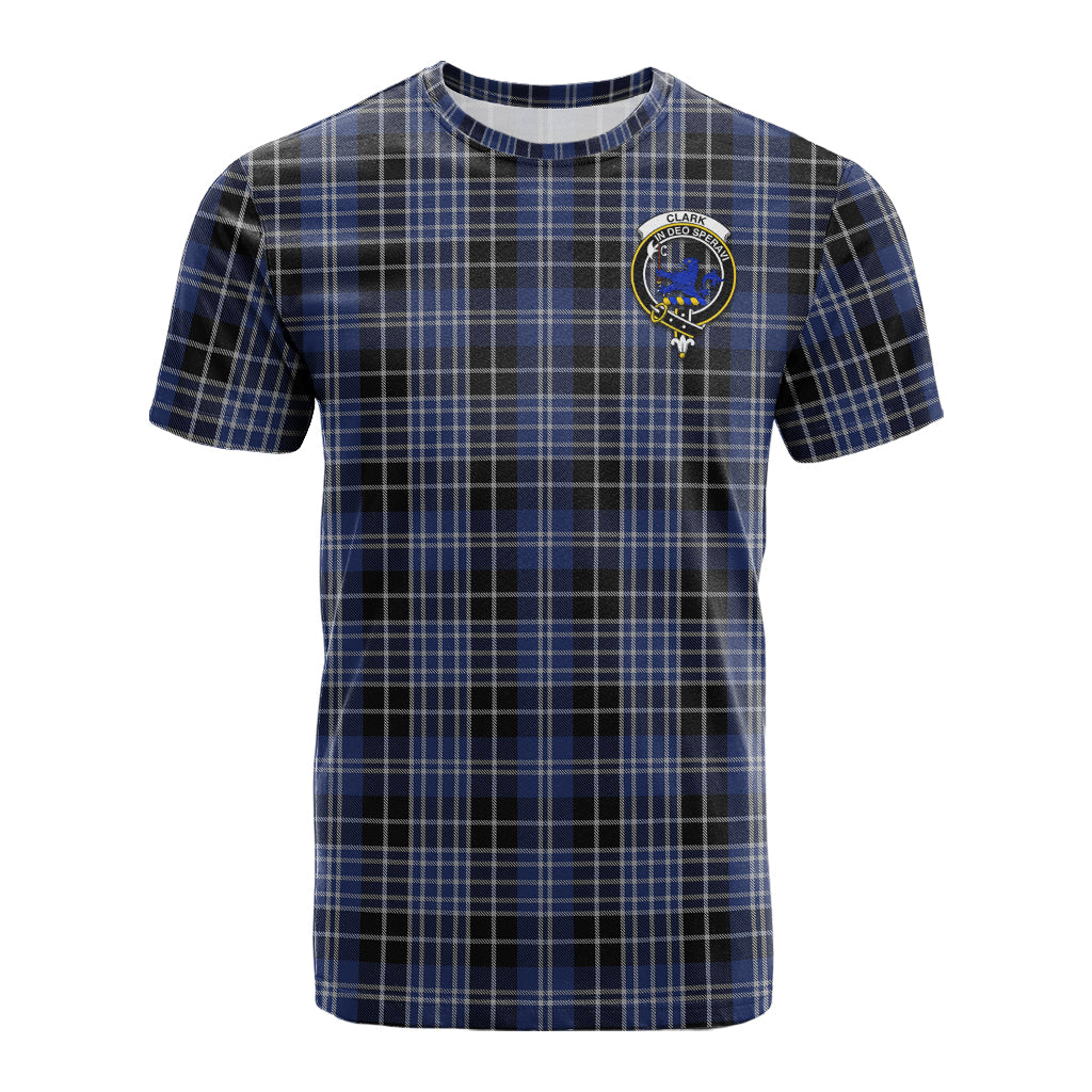 Clark (Lion) Tartan T-Shirt with Family Crest - Tartan Vibes Clothing