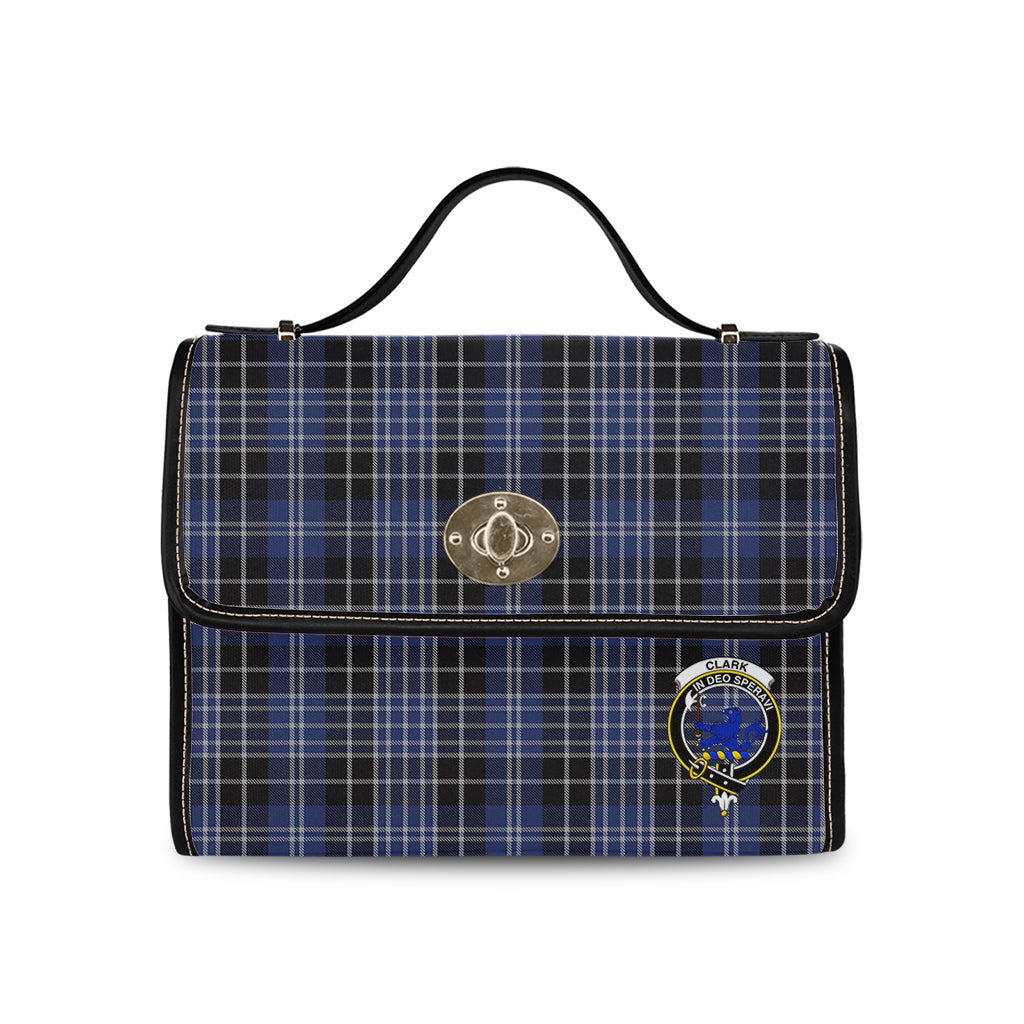 clark-lion-tartan-leather-strap-waterproof-canvas-bag-with-family-crest